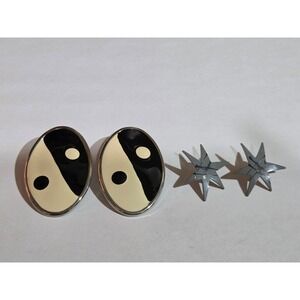 Two pairs 90s y2k Vibes post earrings